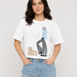 T-shirt Silent Premium Boxy Oversize 240 – White